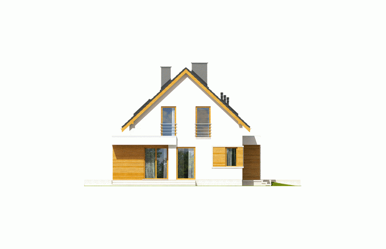 Projekt domu jednorodzinnego Patryk G1 - elewacja 2