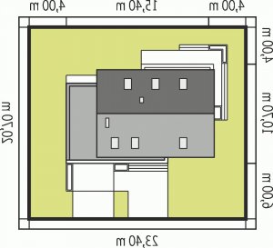 Usytuowanie budynku Patryk G1 w wersji lustrzanej