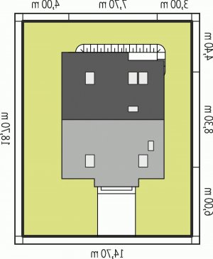 Usytuowanie budynku Raissa w wersji lustrzanej