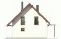 Projekt domu jednorodzinnego Raul - elewacja 4