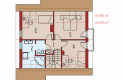 Projekt domu jednorodzinnego Robin - poddasze