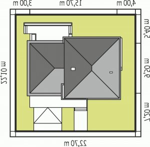 Usytuowanie budynku Rodrigo G2 Leca® DOM w wersji lustrzanej