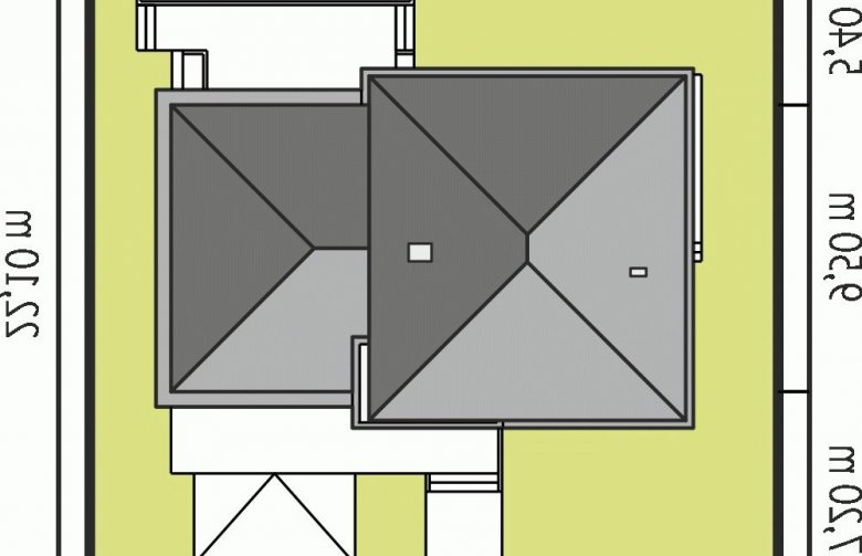 Projekt domu piętrowego Rodrigo G2 Leca® DOM - Usytuowanie - wersja lustrzana