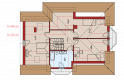 Projekt domu jednorodzinnego Romeo G1 - poddasze