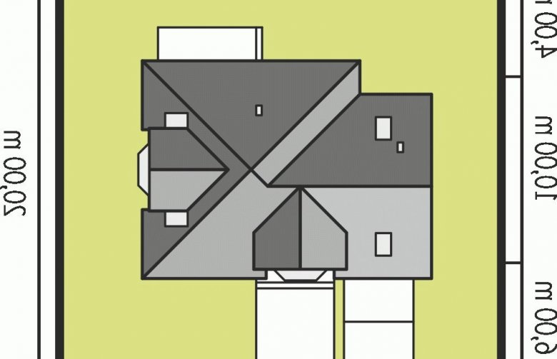 Projekt domu jednorodzinnego Romeo G1 - Usytuowanie - wersja lustrzana