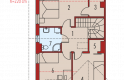 Projekt domu szeregowego Rozanna II G1 - poddasze