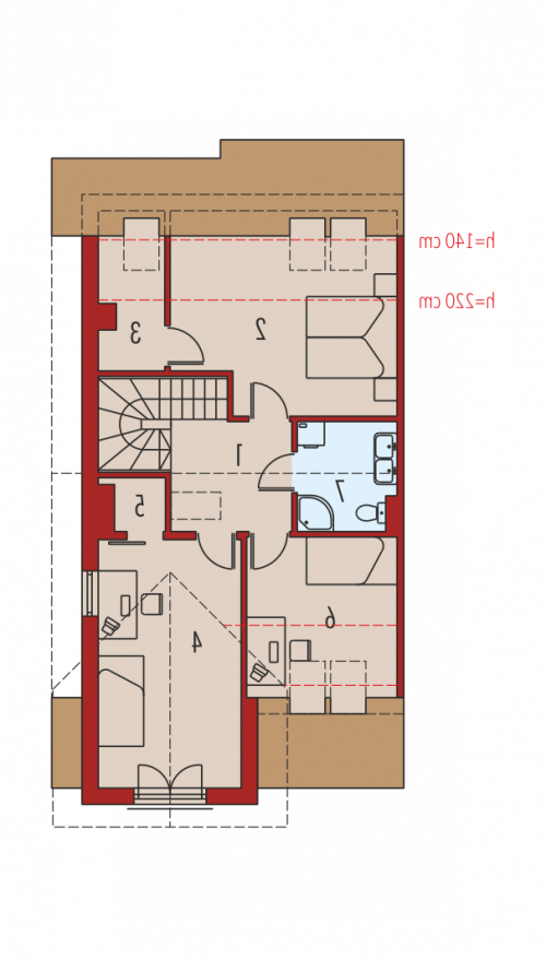 PODDASZE Rozanna III G1 - wersja lustrzana