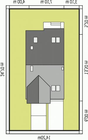 Usytuowanie budynku Rozanna III G1 w wersji lustrzanej