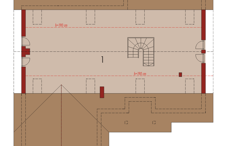 Projekt domu jednorodzinnego Rózia G2 - poddasze