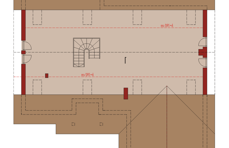 Projekt domu jednorodzinnego Rózia G2 - poddasze