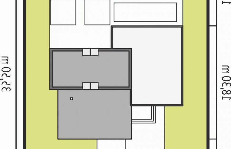 Projekt domu nowoczesnego Scroll G2 - Usytuowanie - wersja lustrzana