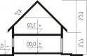 Projekt domu jednorodzinnego Sebastian G1 - przekrój 1