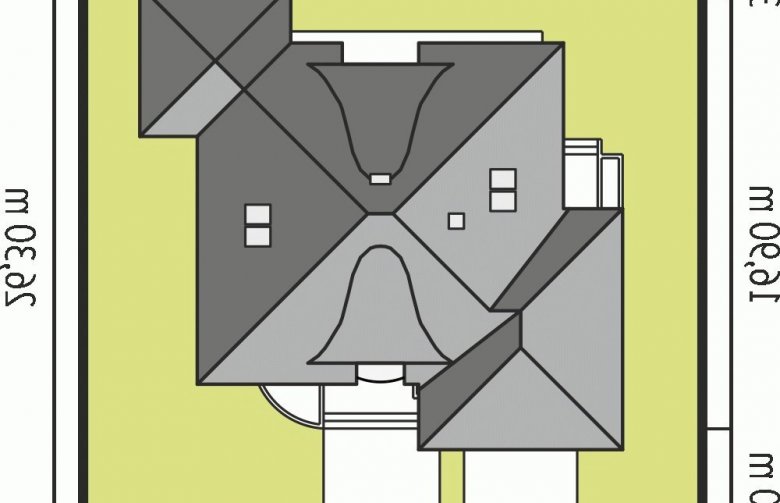 Projekt domu jednorodzinnego Seweryna (mała) G2 - Usytuowanie - wersja lustrzana