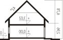 Projekt domu jednorodzinnego Seweryna (mała) G2 - przekrój 1