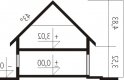 Projekt domu szeregowego Simba G1 - przekrój 1