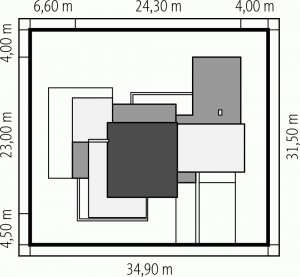 Usytuowanie budynku Steps G2