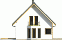 Projekt domu jednorodzinnego Syrenka - elewacja 2