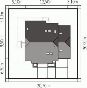 Usytuowanie budynku Śnieżynka III G1