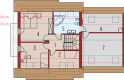 Projekt domu wielorodzinnego Śnieżynka IV G2 - poddasze