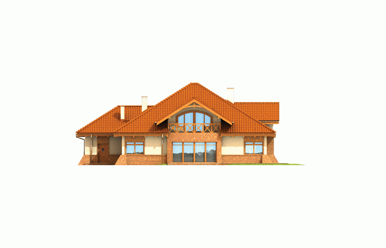 Projekt domu wielorodzinnego Tadeusz G2 - elewacja 3