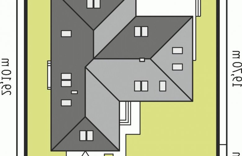 Projekt domu wielorodzinnego Teo G2 - Usytuowanie - wersja lustrzana