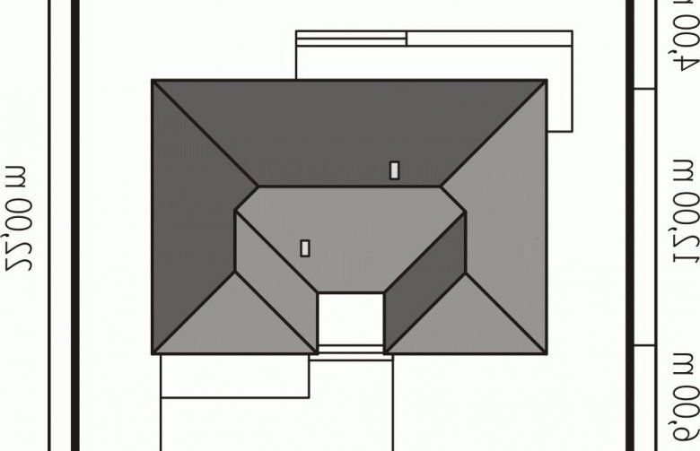 Projekt domu dwurodzinnego Teosia II G2 - Usytuowanie - wersja lustrzana