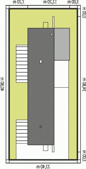 Usytuowanie budynku Terenia G1 w wersji lustrzanej