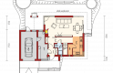 Projekt domu wielorodzinnego Tim G1 (wersja A) - parter