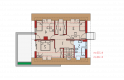Projekt domu wielorodzinnego Tim G1 (wersja A) - poddasze