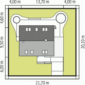 Usytuowanie budynku Tim G1 (wersja A)