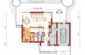Projekt domu wielorodzinnego Tim G1 (wersja B) - parter