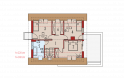 Projekt domu wielorodzinnego Tim G1 (wersja B) - poddasze