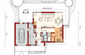 Projekt domu wielorodzinnego Tim G1 (wersja B) - parter