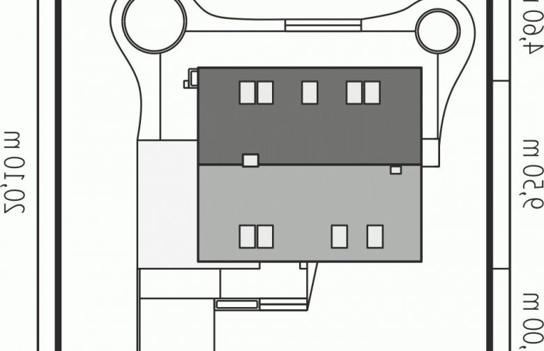 Projekt domu wielorodzinnego Tim G1 (wersja B) - Usytuowanie - wersja lustrzana