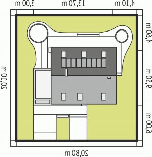 Usytuowanie budynku Tim II G1 w wersji lustrzanej