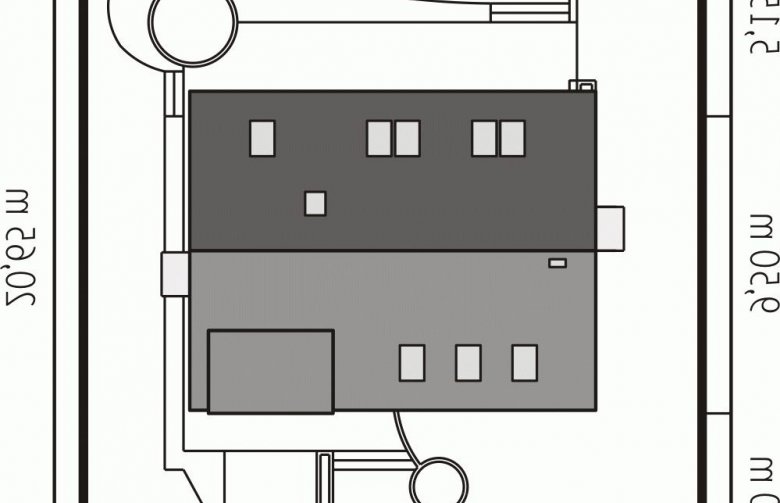 Projekt domu wielorodzinnego Tolek G1 - Usytuowanie - wersja lustrzana