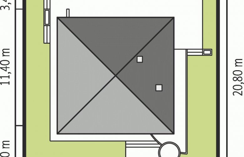 Projekt domu parterowego Tori II - Usytuowanie