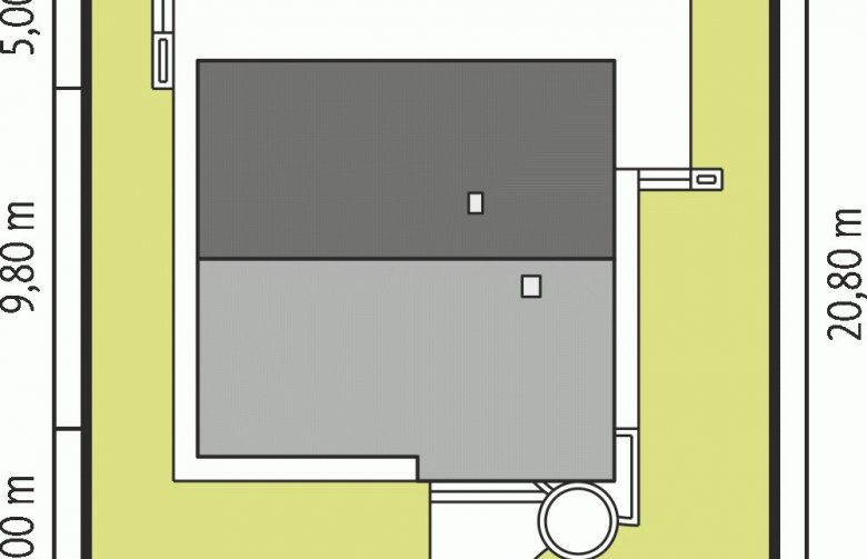 Projekt domu dwurodzinnego Tori III - Usytuowanie