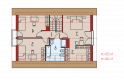 Projekt domu wielorodzinnego Liv 2 - poddasze