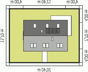 Usytuowanie budynku Liv 2 w wersji lustrzanej