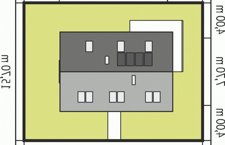 Projekt domu wielorodzinnego Liv 2 - Usytuowanie - wersja lustrzana