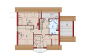 Projekt domu wielorodzinnego Wisienka G1 - poddasze