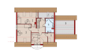Projekt domu parterowego Wisienka G2 - poddasze