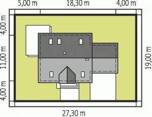 Usytuowanie budynku Wisienka G2