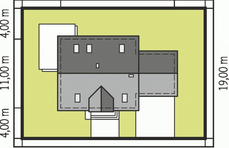 Projekt domu parterowego Wisienka G2 - Usytuowanie