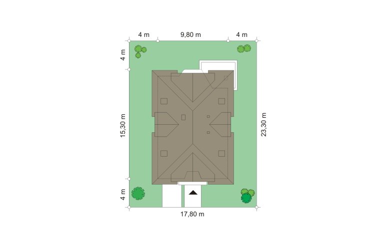 Projekt domu wielorodzinnego Weronika (398) - Usytuowanie