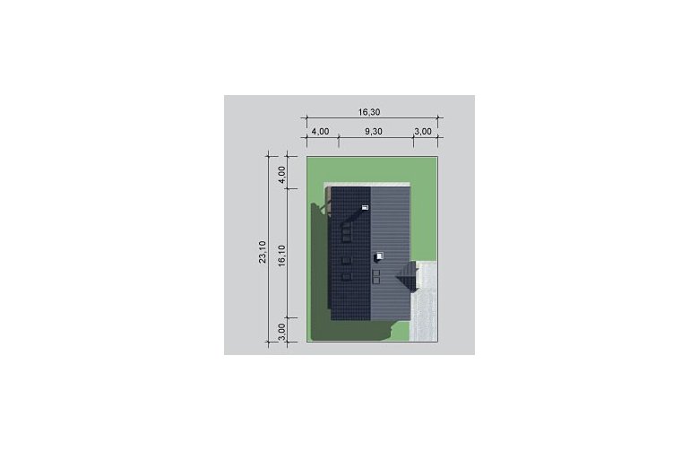 Projekt domu dwurodzinnego LK&908 - Usytuowanie