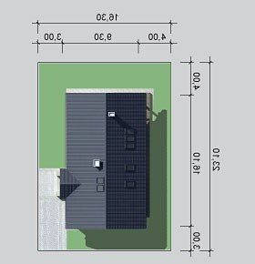 Usytuowanie budynku LK&908 w wersji lustrzanej