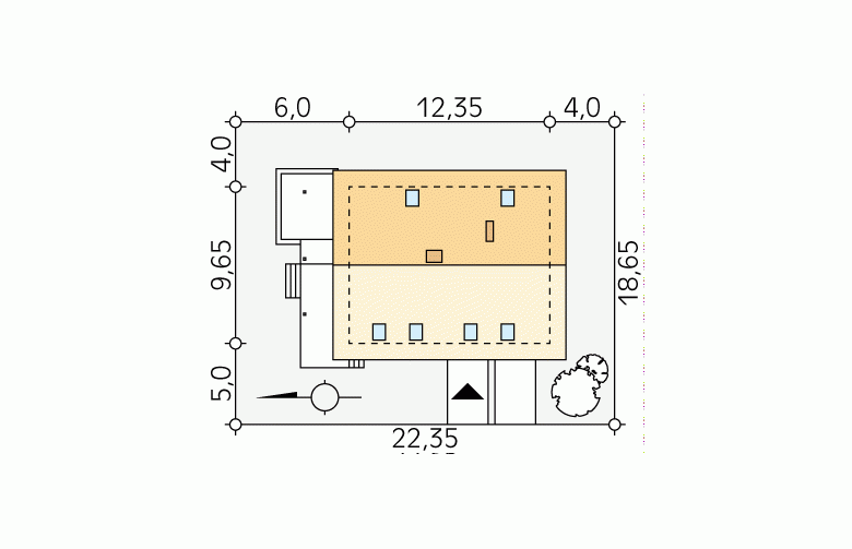 Projekt domu tradycyjnego Leo - Usytuowanie