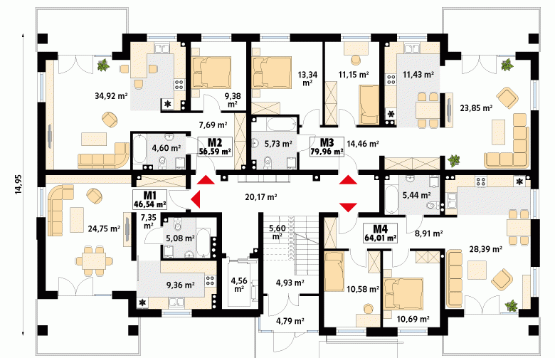 Projekt domu szkieletowego Akant 2 - 